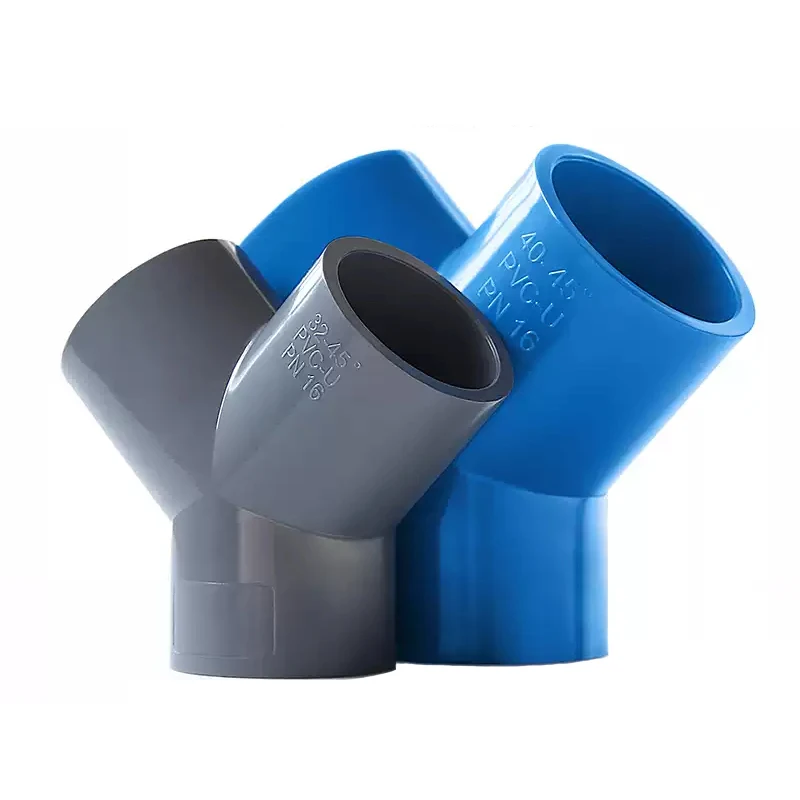 Picture 7: 20/25/32/40~63mm White/Blue/Grey PVC Y 3-Way Connector Garden Irrigation AquariumTee Joints Aquarium Shaped Water Pipe Connector