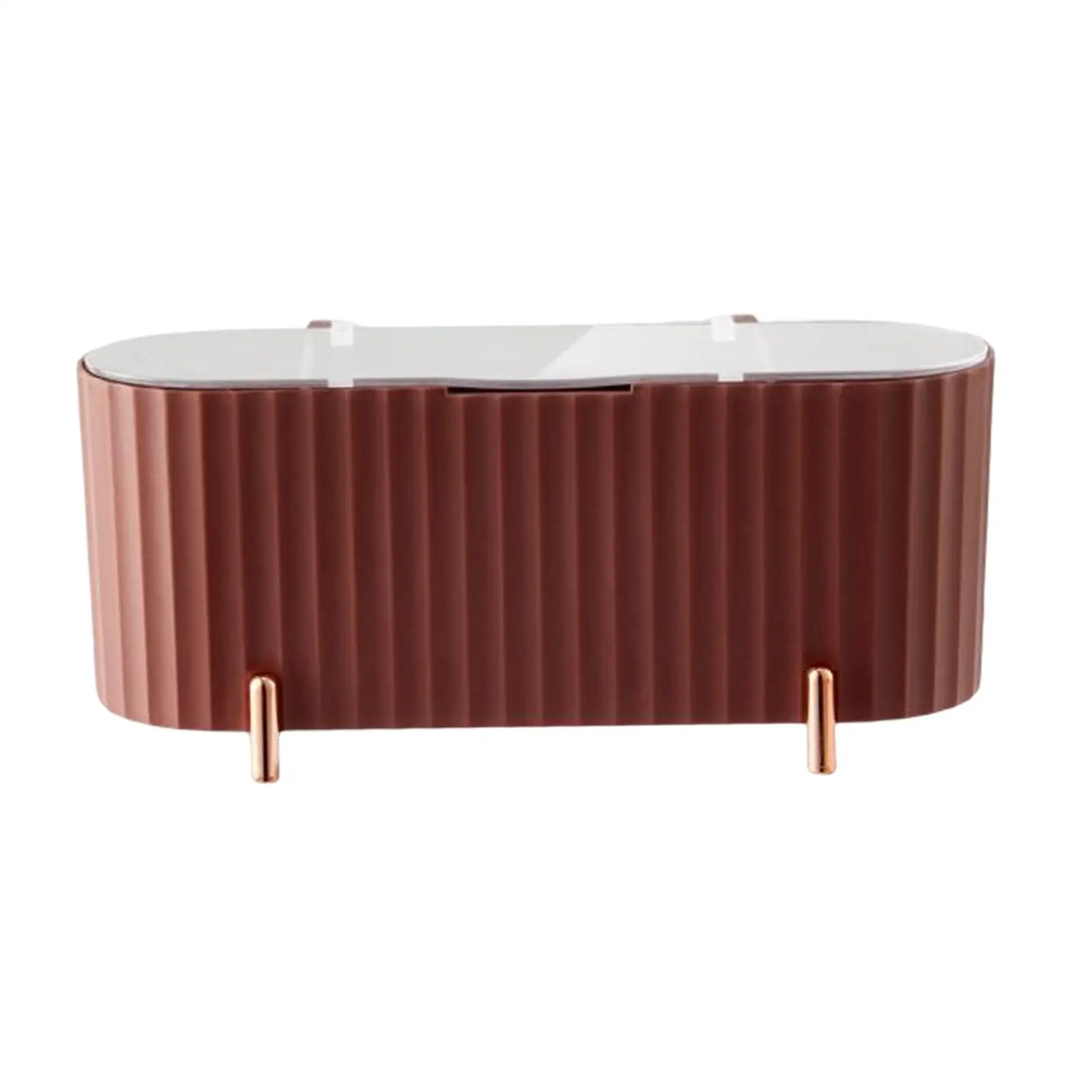 Elegante Maquiagem Pad Holder, separador destacável, mesa única, vaidade do banheiro