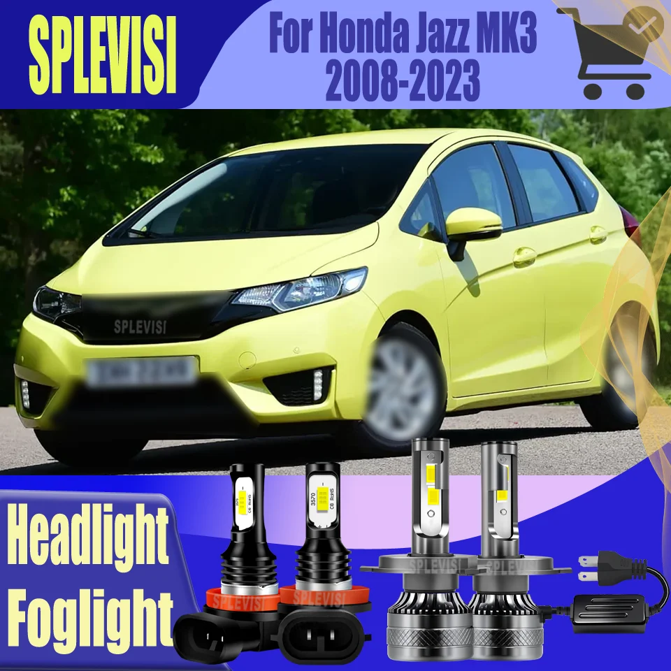 

LED Headlight/Foglight Lifetime more than 50000hrs For Honda Jazz MK3 2008 2009 2010 2011 2012 2013 2014 2015 2016 2017-2023