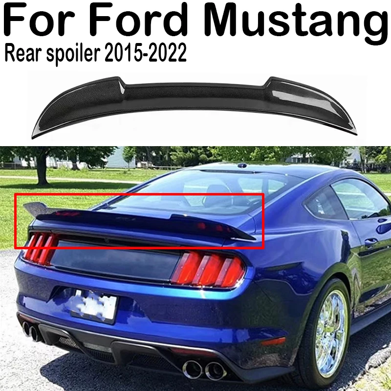 

For 2015 2016 2017 2018 2019 2020 2021 2022 Ford Mustang Car Rear Trunk Lid Boot Car Spoiler Wings Tuning Exterior Accessories