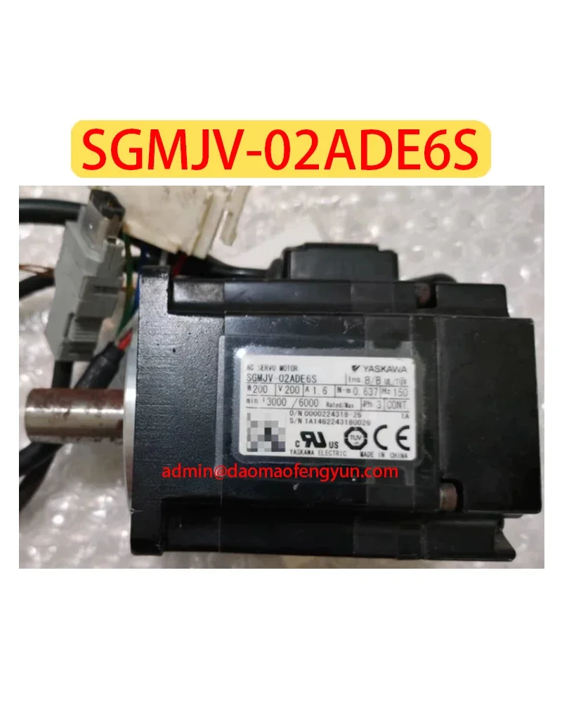 

SGMJV-02ADE6S Used Servo Motor SGMJV 02ADE6S，Fast shipping