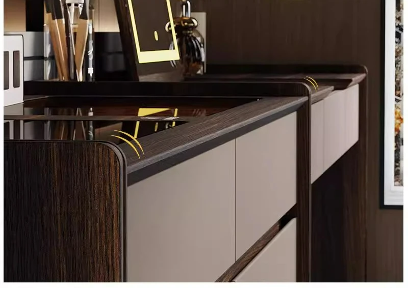 LTT Italian Minimalist Dresser Bedroom Flip Makeup Table Bedside Makeup Table