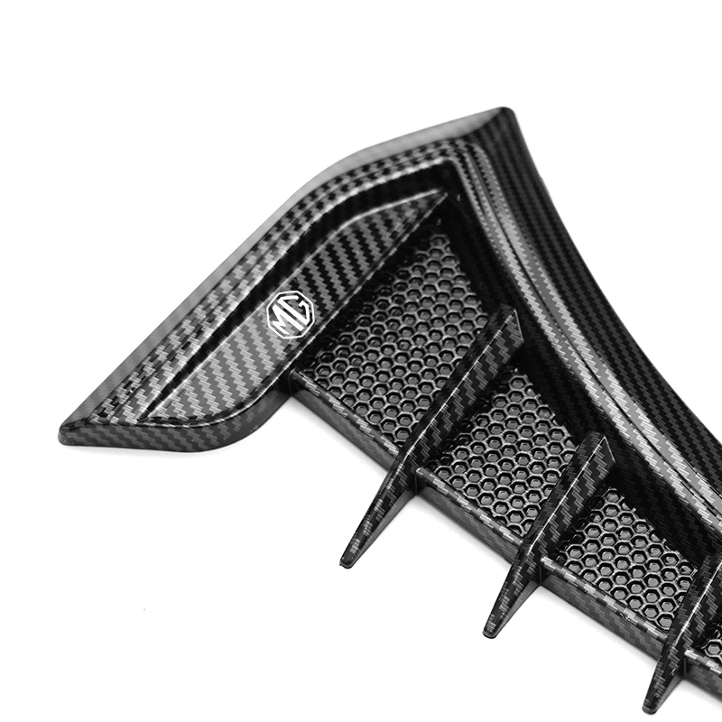 ل MG ZS HS GT HECTOR MG3 MG5 MG6 MG7 سيارة درابزين فتحات جانبية تدفق الهواء كمية ثقب مصبغة ملصق غطاء اكسسوارات السيارات