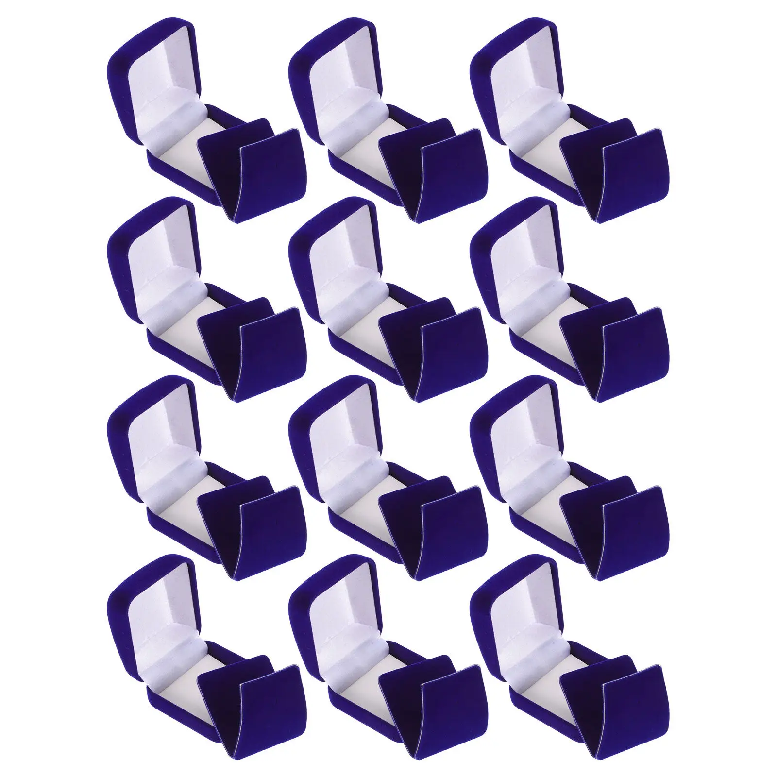 12Pcs Medal Display Case Blue Badge Holder Box Student Award Storage Organizer Coin Frame Challenge Coin Stand