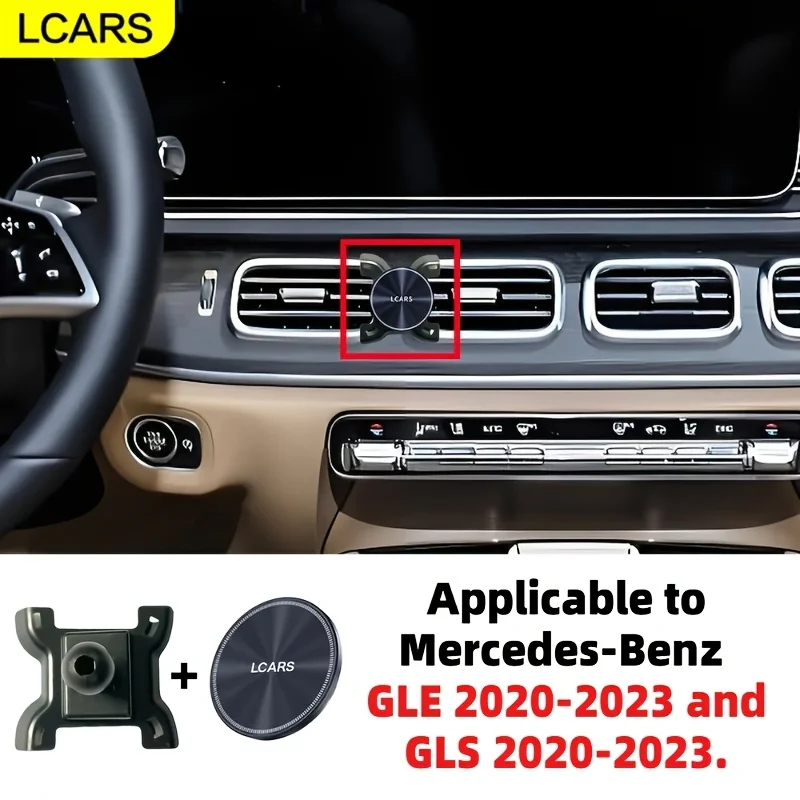 Auto-Handyhalterung Passend für Mercedes-Benz GLE 2020-2023 und GLS 2020-2023 Modelle Magnetischer Handyhalter, der die Sichtlinie oder die Lüftungsschlitze nicht blockiert und in mehreren Winkeln