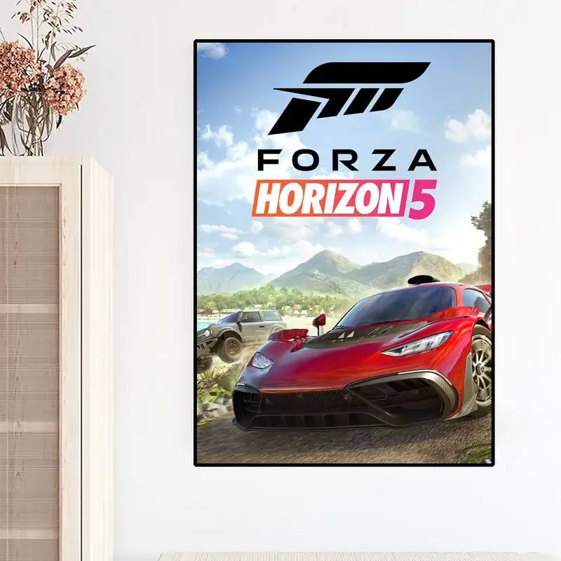 Game F-Forza H-Horizon 5 POSTER Prints Wall Painting Bedroom Living Room Wall Sticker Small