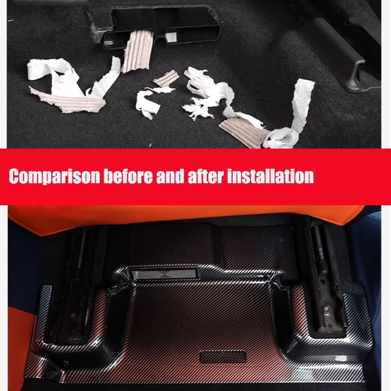 For Toyota Highlander U70 2020 2021 2022 2023 2024 Fully wrapped air outlet protection cover under the seat