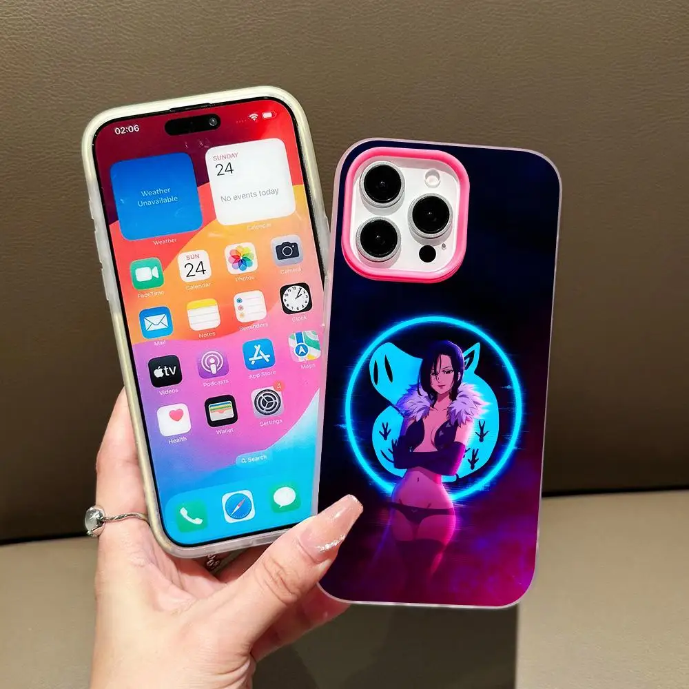 Seven Deadly Sins Merlin Phone Case for iPhone 18 17 16 15 14 13 12 11 Air Pro Max Plus Jelly Dual Layer Rose Red Cover - view 4
