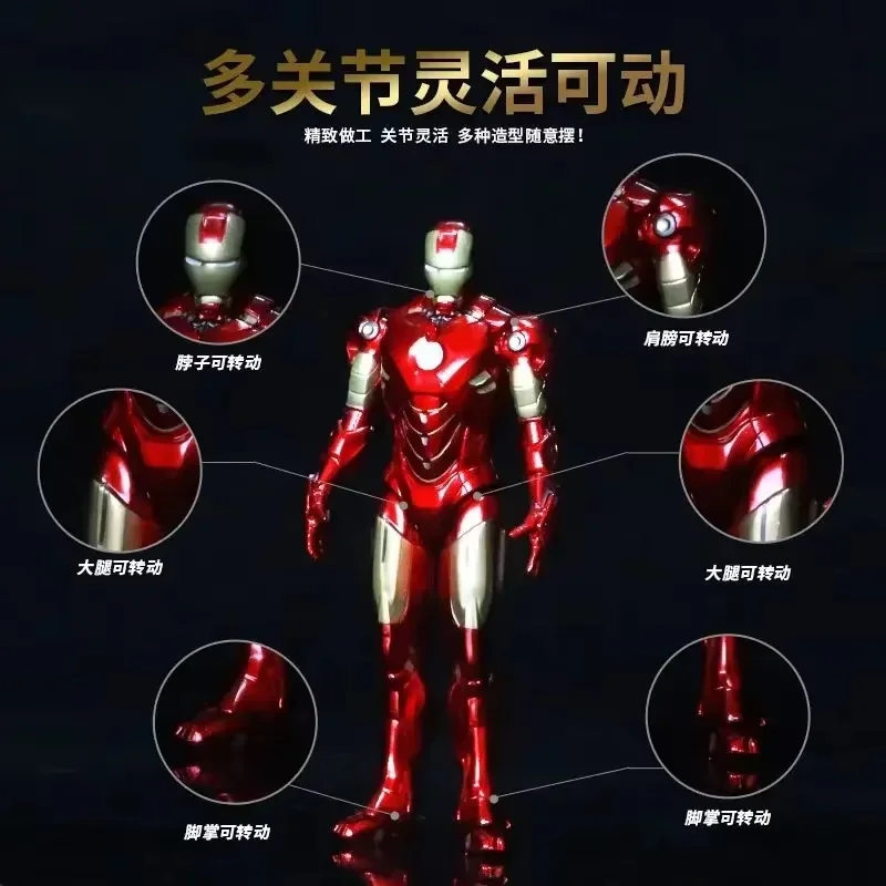 Marvel Original Zd Spielzeug Iron Man Avengers Mark2 Modell 1/10 Anime Action Figure Sammlung Modell Raum Dekoration Spielzeug Roboter Geschenke