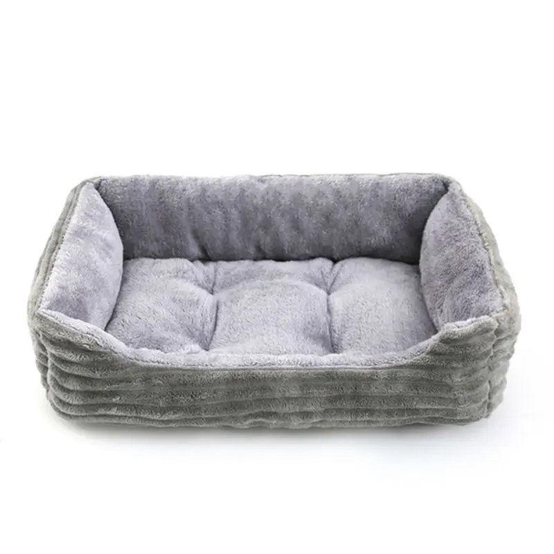 【ILLUMINE】Dog Bed Pet Square Plush Dog Kennel Small and Medium Dog Sofa Mattress Pet Dog Bed House Pet Supplies