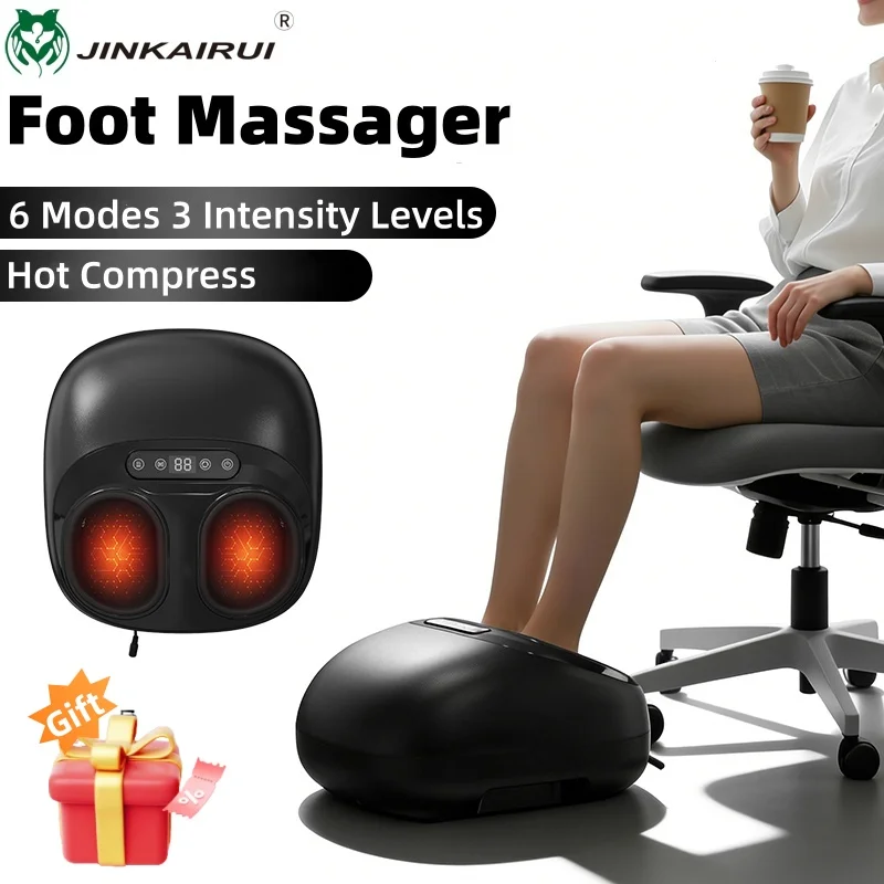 

Electric Foot Massager Airbag Compression Heating Roller Shiatsu Kneading Foot Massage Machine Relaxation And Relief