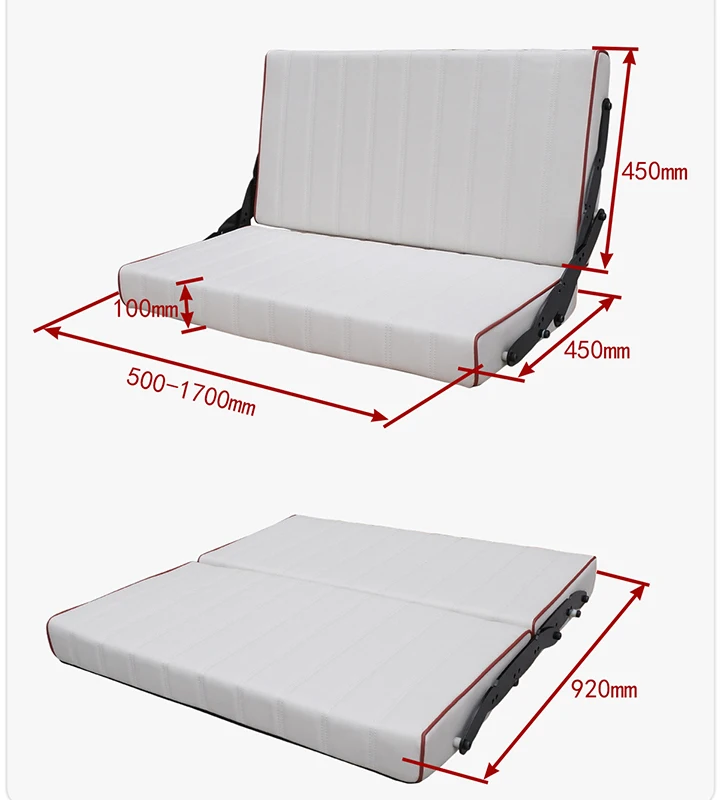 AutoLiuma L107 Wall Mounted Couch Folding Sofa Bed 67 Inches For Adults PU Leather Sleeper With Durable Hinge