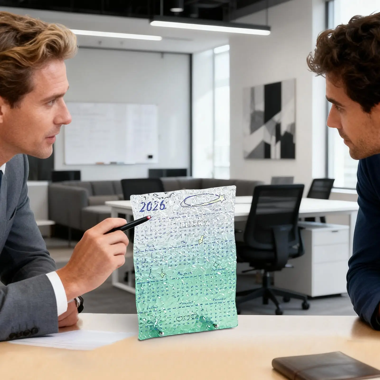 

Calendar 2026 Acrylic Clear Art Planner 12 Monthly Calendar Home School Dorm Room Study Planning Scheduling Decoration