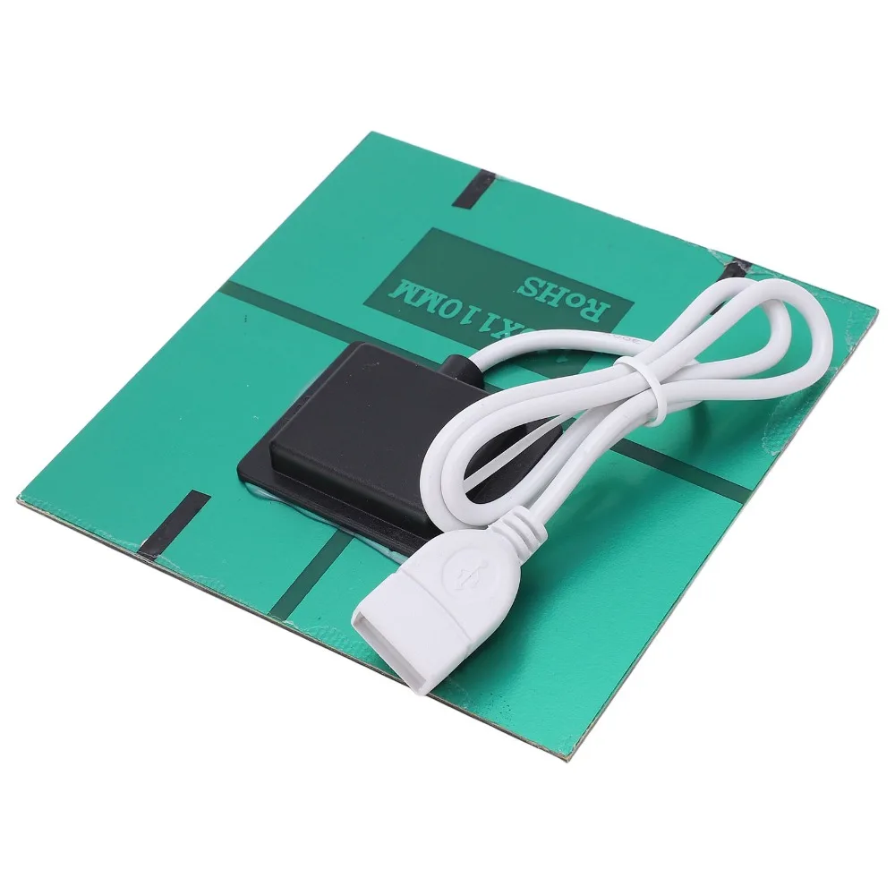 1.5W 6V Solar Panel Charger Built-In USB Port Polycrystalline Silicon Solar Panel Module Energy Saving Solar Battery Charger