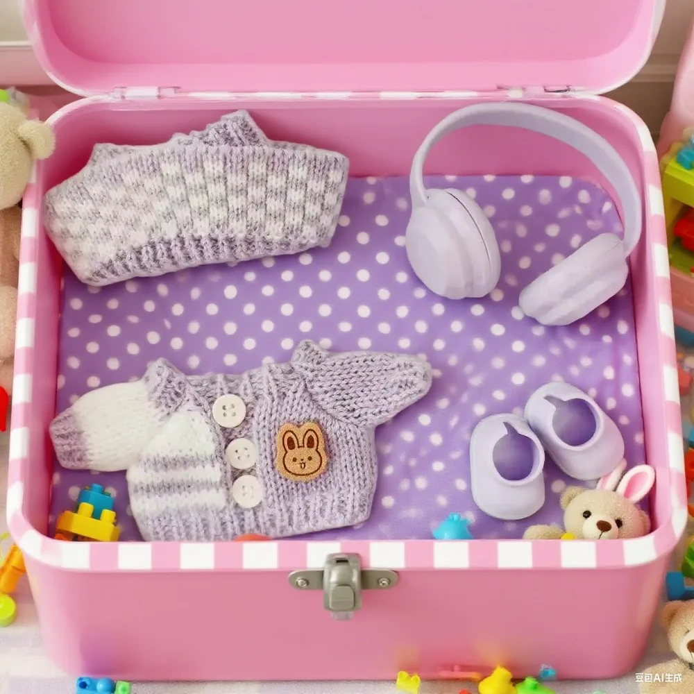 17 سنتيمتر لطيف صغير أفخم دمية الملابس الزي اكسسوارات لكوريا Kpop Exo Labubu المعبود دمى سترة الملابس DIY بها بنفسك الاطفال فتاة هدية