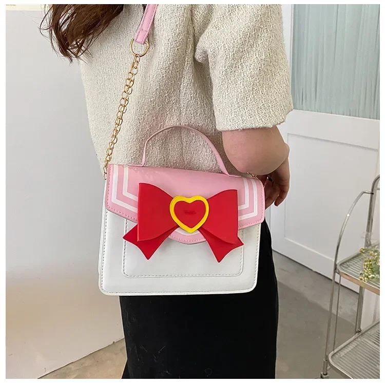 2023 Anime Sailor Moon torebka damska w kształcie kota damska torba na ramię PU skórzana torba torba damska Crossbody skórzany portfel