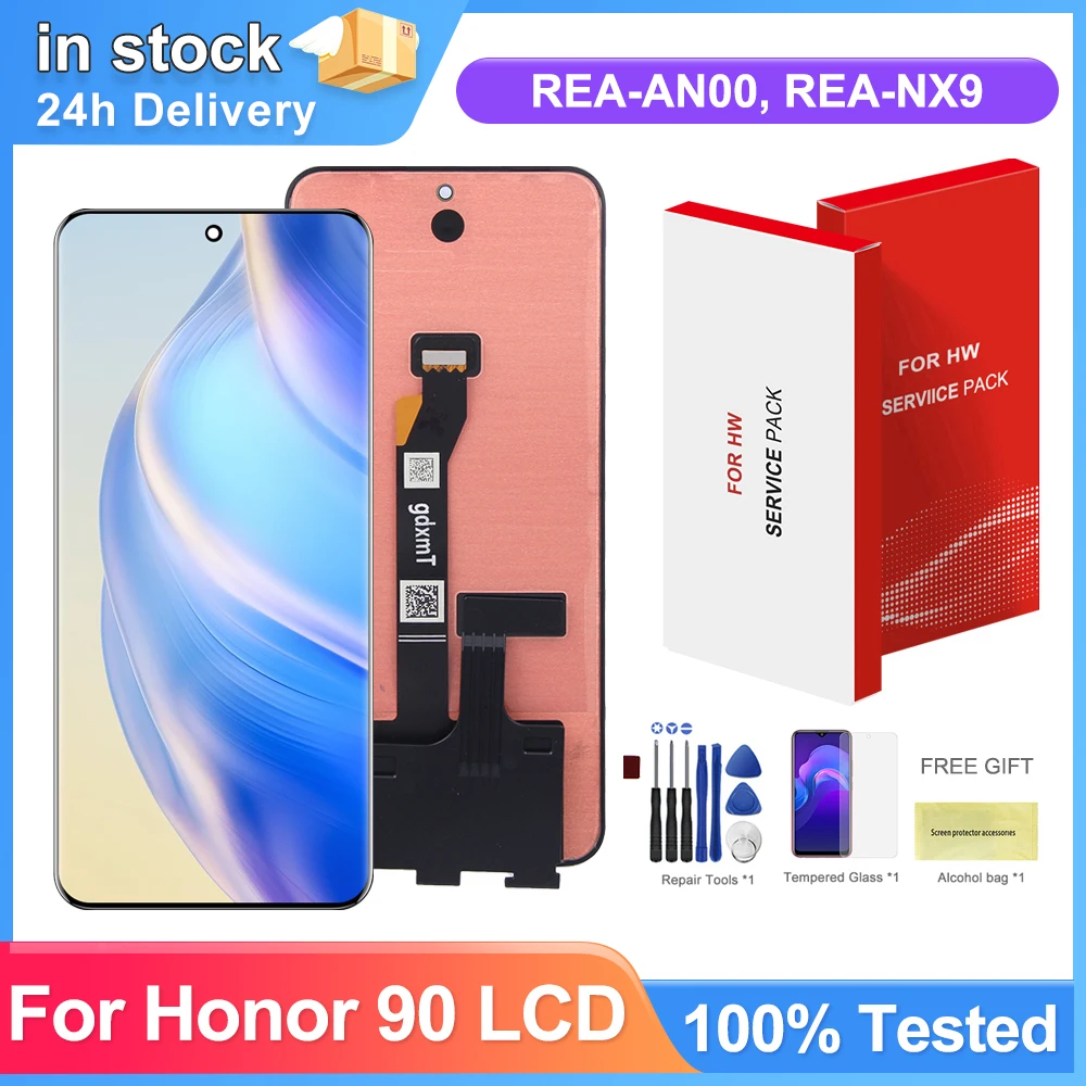 

Super AMOLED For Huawei Honor90 Honor 90 LCD Display REA-AN00, REA-NX9 Touch Screen Digitizer Assembly For Honor90 Replacemen