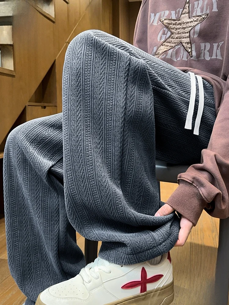 

PaulFrank American Retro Loose Wide Leg Casual Pants Striped Straight Leg Trousers Spring 2026 Youth Casual Pants