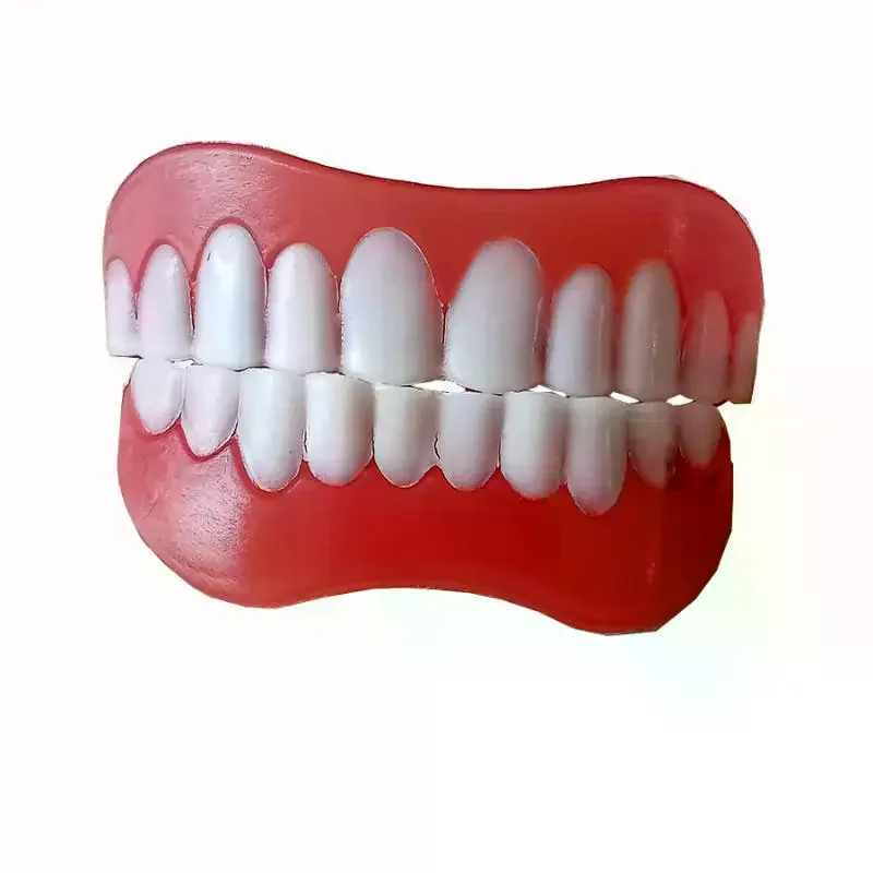 Comfortable Smiling False Teeth With Filling Glue Disposable Upper Lower Veneers Temporary Teeth Makeup