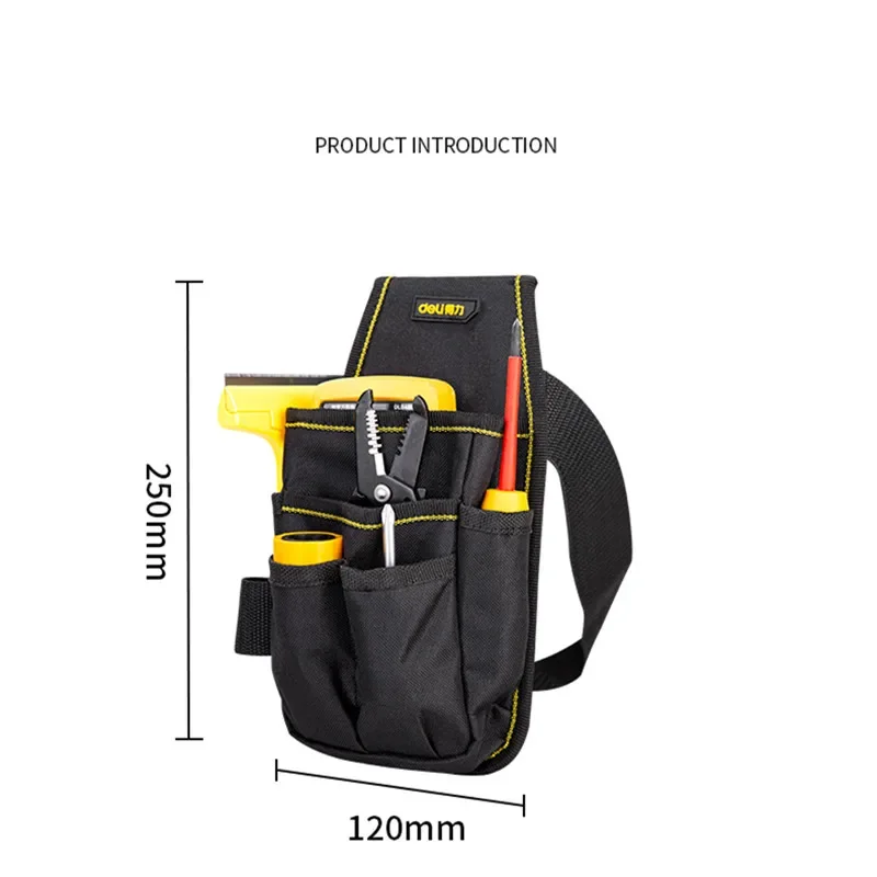 1Pcs Tool Bag Durable Oxford Tool Organizer Pocket Pouch Tools Belt Screwdriver Cordless Drill Holder Electrician Tool Waist Bag