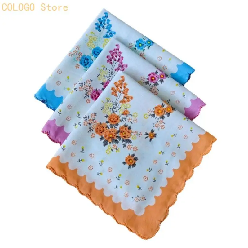 18Pcs Cotton Handkerchief Set with Soft Absorbent Fabric for Wiping D0LD