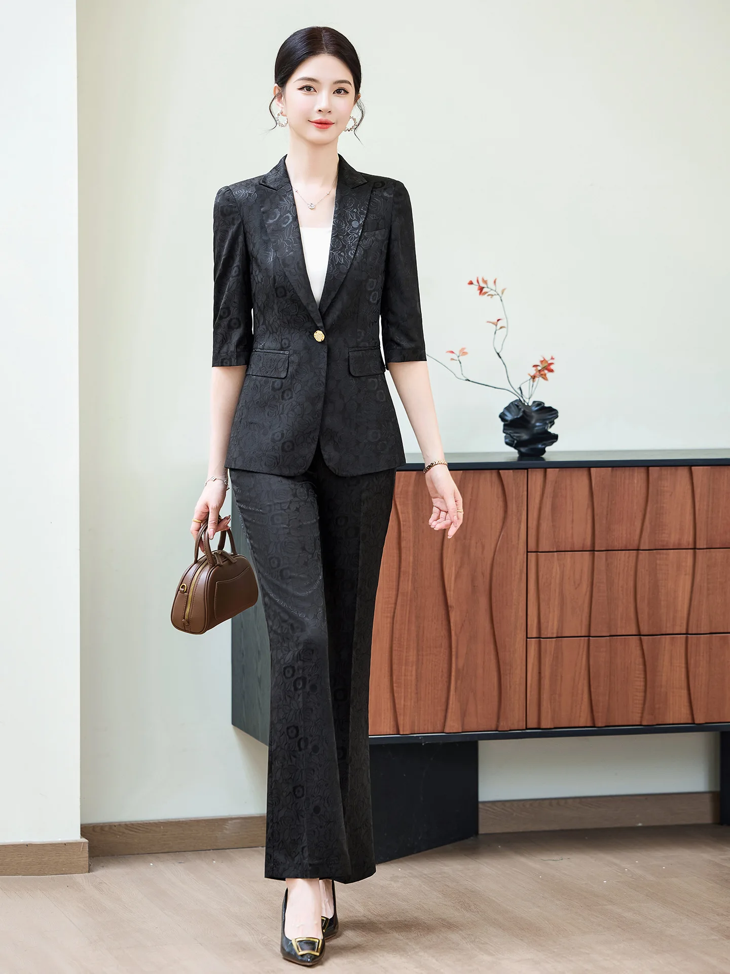 Mode Abrikoos Half Mouw Profes - Women Formal Wear With Blazer recensie en prijs