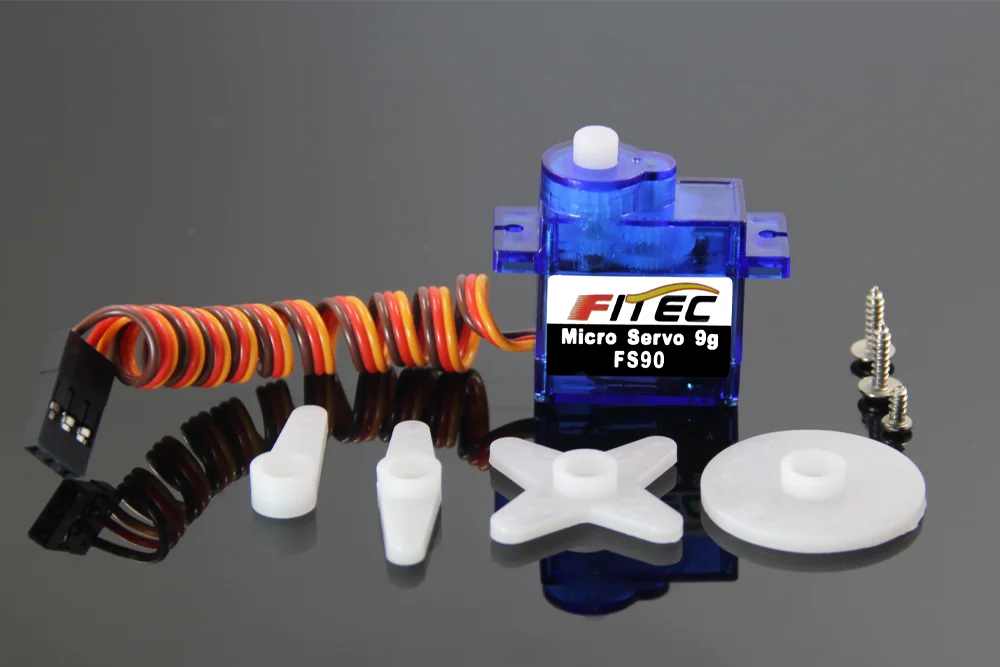 Feetech FS90 microservomotor 9 g 4,8 V/6 V 120 °   RC Servo voor Helikopter Drone Auto Robot DIY met draagarm