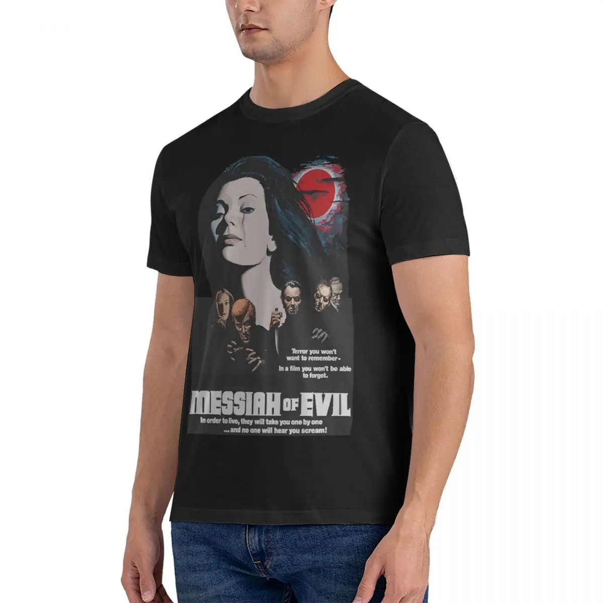 Messiah Of Evil T-Shirt for Men The Return Of Vampur Funny 100% Cotton Tees Crew Neck Short Sleeve T Shirt Graphic Printed Tops