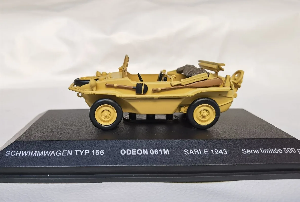 ODEON moulé sous pression à l'échelle 1/43 ‌ Volkswagen Type 166 Schwimmwagen (1943) modèle de voiture en alliage jouets pour garçons cadeau