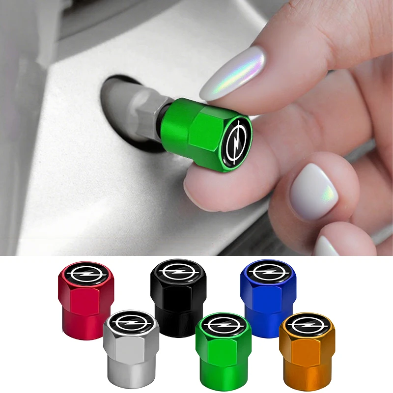 

4pcs New Metal Car Wheel Tire Valve Air Stem Cap For Opel Corsa Astra Insignia Vectra Zafira Meriva Mokka Grandland Vivaro