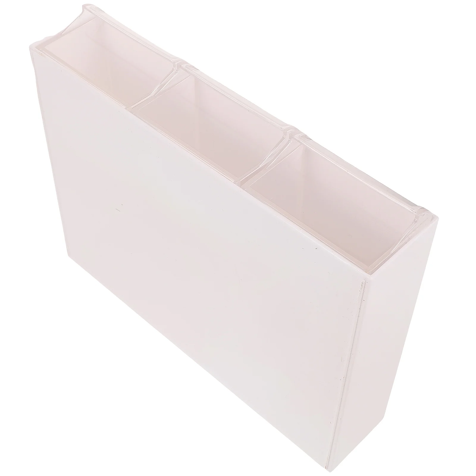 

Drawer Storage Box 3 Compartments Desk Organizer Transparent Material Jewelry Case Makeup Storage Office Stationery Box
