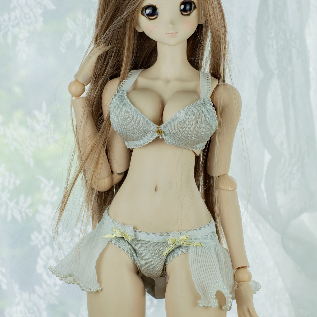 New BJD Doll Clothes 1/4 1/3 Sexy Lingerie Set DD MSD Cute Bra Panties Uncle ID75 Doll Accessories