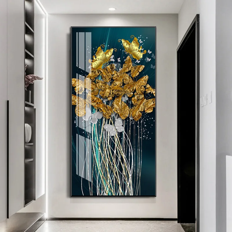 Wholesale Wall Art Custom plant flower 5d diamond crystal porcelain painting wall art home decor