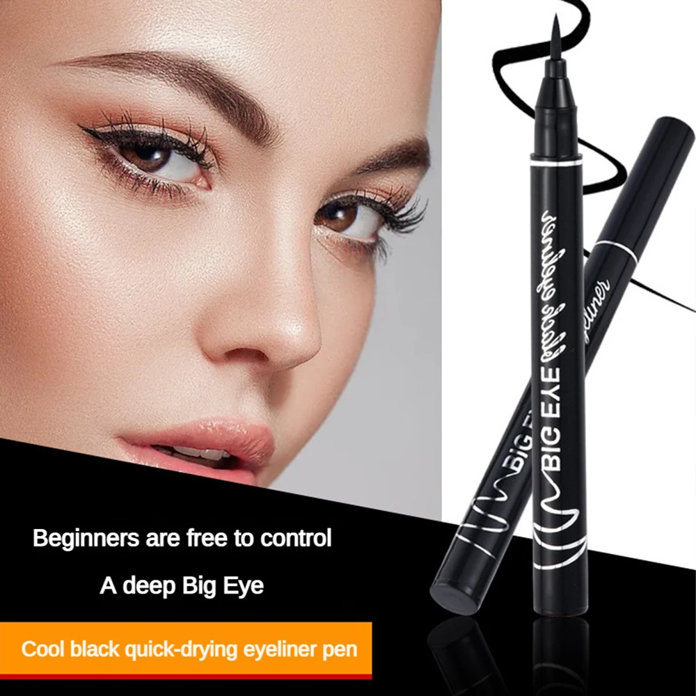 Flüssiger Eyeliner Pen Newbie Make-up leicht auftragen nicht verschmierter Eyeliner Eyeliner schnell trocknender Eyeliner schweiß fest dauerhaft glatt