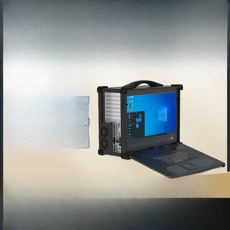 

17.3 inch portable bottom-up computer Industrial all-in-one computer Network communication Portable computer