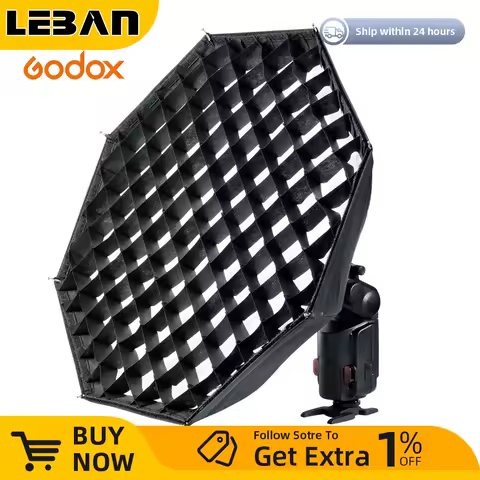 Godox AD-S7 Multifunctional Soft Box Octagonal Honeycomb Grid Umbrella Softbox for WITSTRO Flash Speedlite AD200 AD180 AD360II