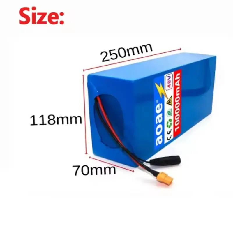 New 13s6p 48V 100ah Powerful and long-lasting power Lithium Battery Pack Citycoco Motorized Scooter Batteries Built in 50A BMS