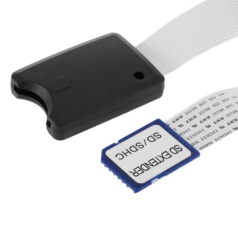 Standard SD SDHC Memory Card Kit Male to SD Female Extension Soft Flat FPC Cable Extender adapter 10cm 25cm 48cn 60cm
