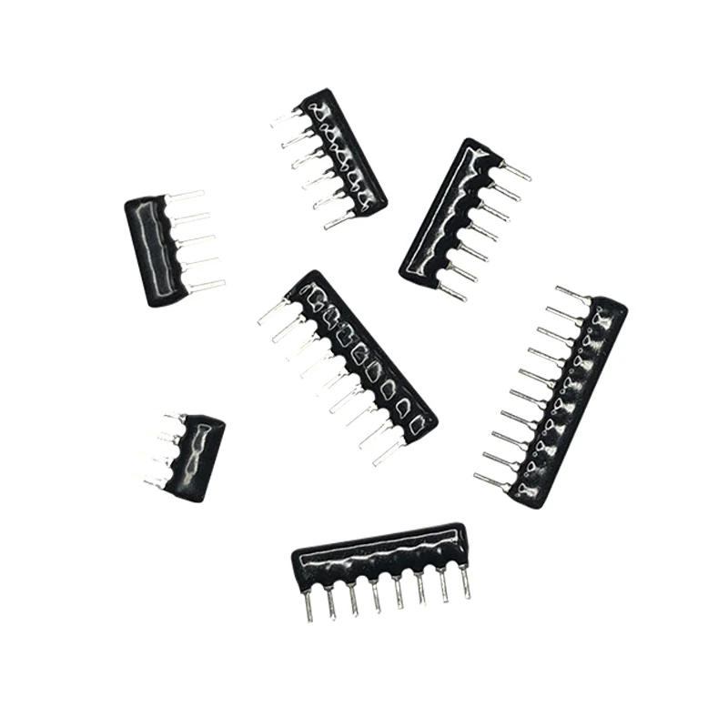 10pcs 4PIN Exclusion Network Resistor Array DIP 1K/4.7K/5.1K/10K Foot Pitch 2.54mm 4A-102J A04-102J A04-472J A04-512J A04-103J