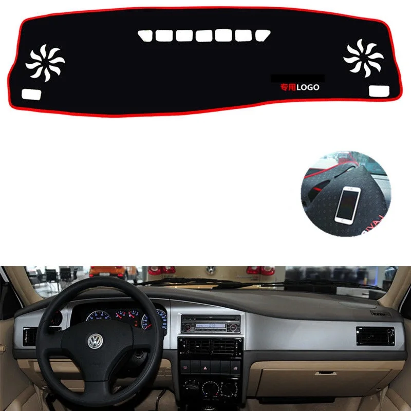 For Volkswagen Santana 2000 3000 Left Right Hand Drive Non Slip Dashboard Cover Mat Instrument Carpet Car Accessories