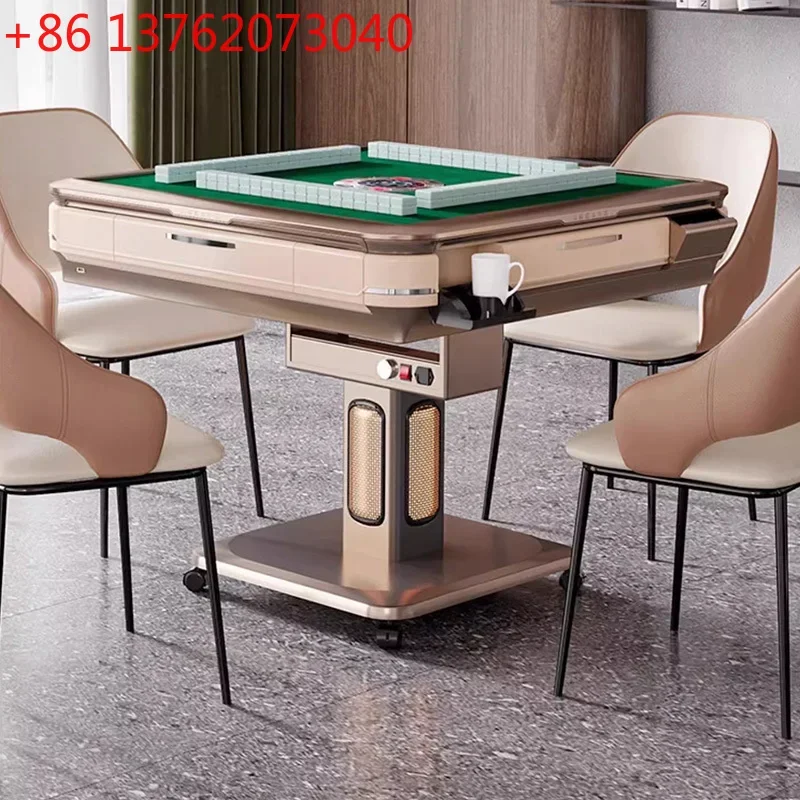 Modern Minimalist Mahjong Table Nordic Creative Automatic Shuffling Noise-Reducing Mahjong Dining Tables Foldable Furniture