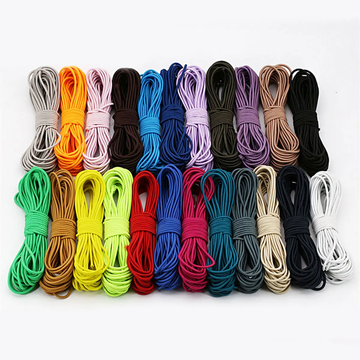 

20M Multicolor Elastic Bungee Cord Hanging Tag Rope 2.5mm Thick Handmade Crafts Jewelry Clothes Shoes Bag Accessories 27 Colors