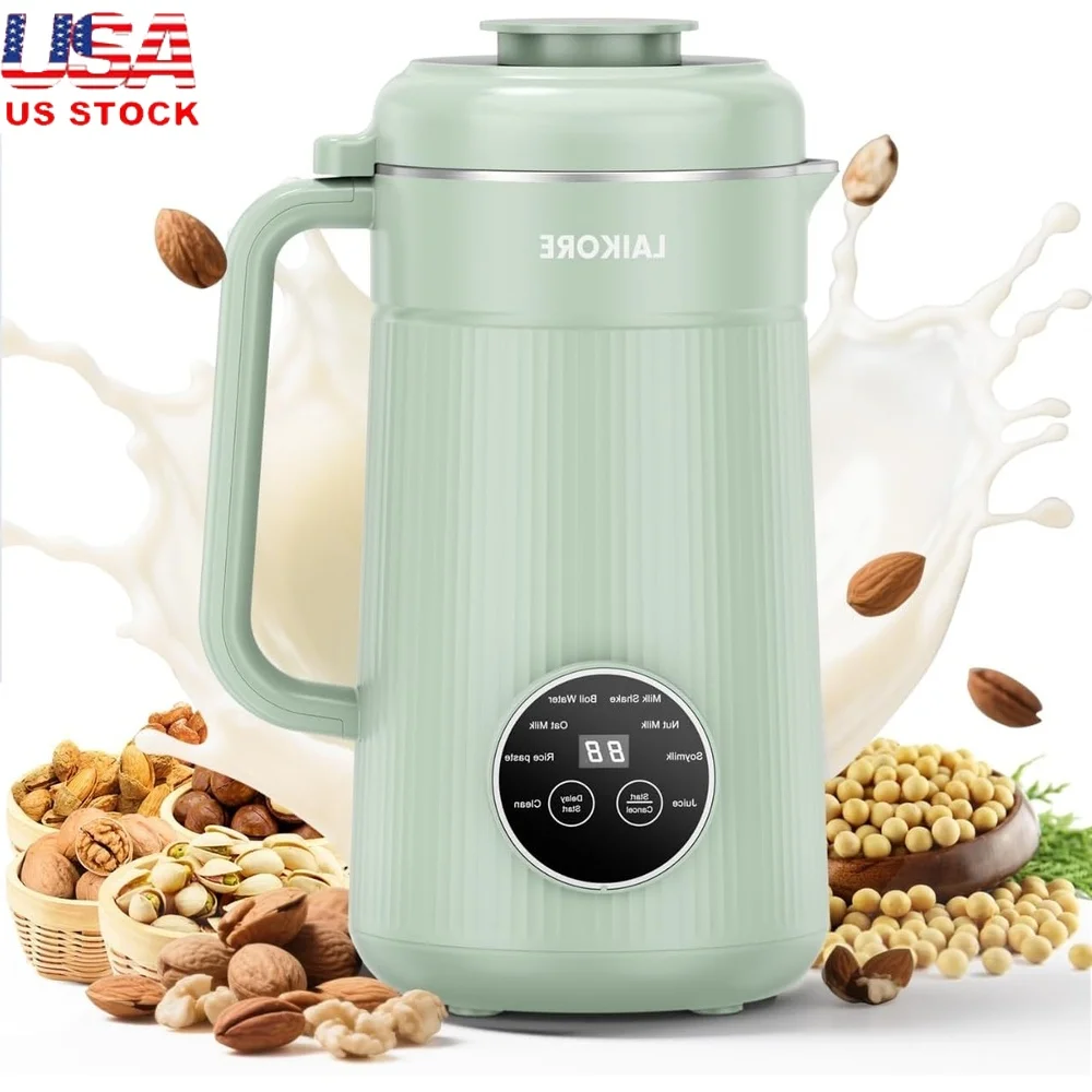 

Nut Milk Maker 40oz Automatic Soy Almond Oat Milk Machine 8-in-1 One-Touch Self-Cleaning Beverage Maker with Accessories