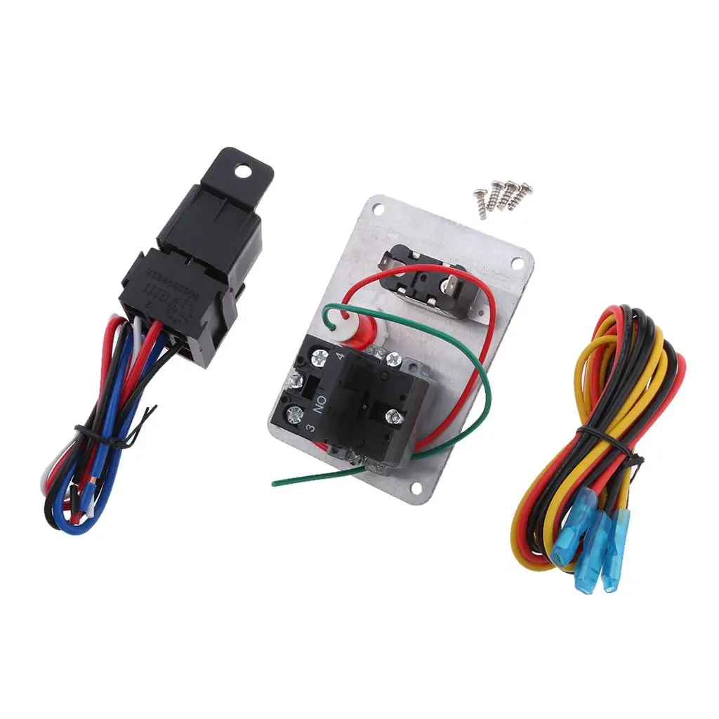Racing Circuit Switch Panel Waterproof Rocker Starter Button on Off Aluminum Kit for 12V Car and Boat