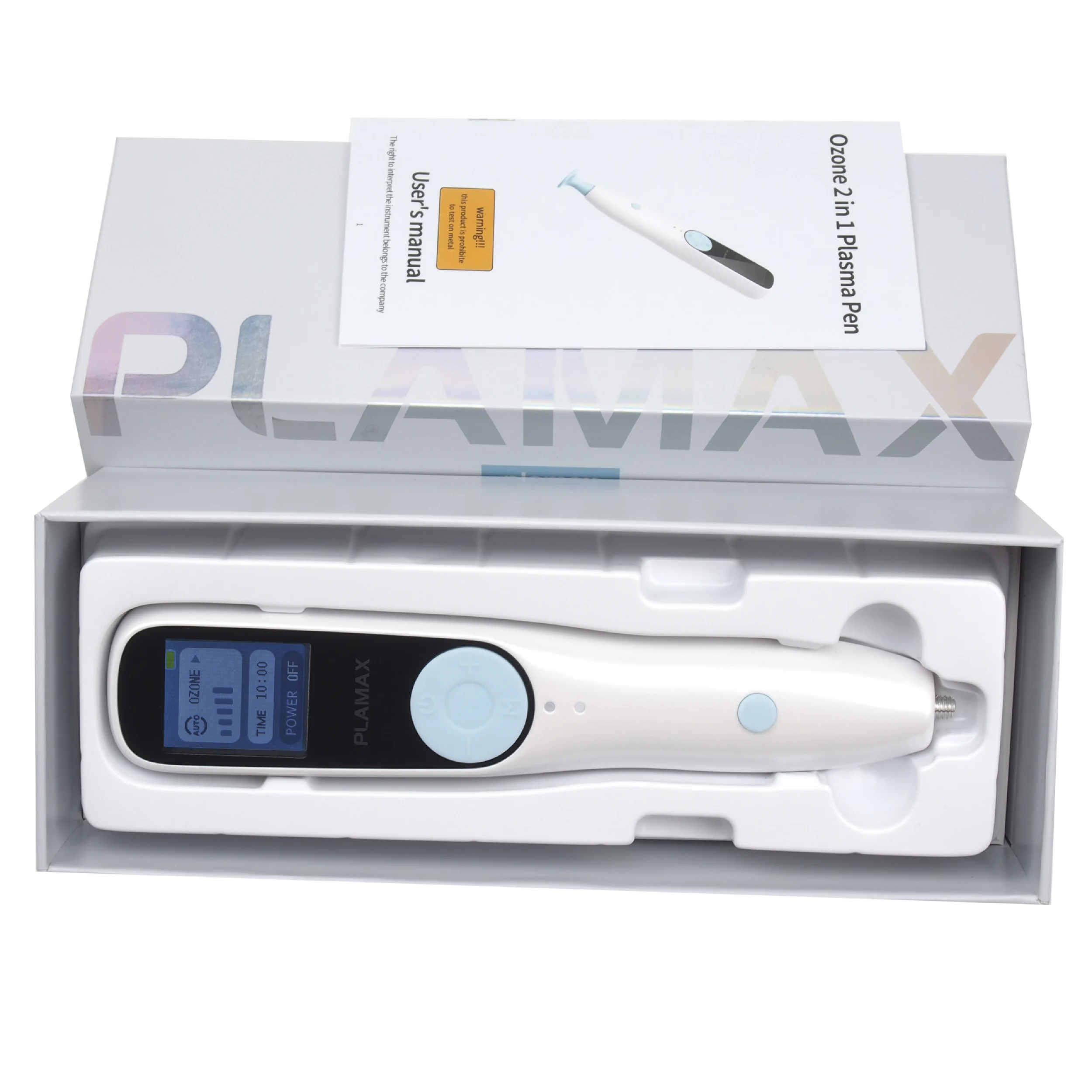 Plamax Fibroblast Ozone Plasma Pen Wart Skin Tag Removal Wireless Auto Eyelid Lift Beauty Machine with 15pcs Needle