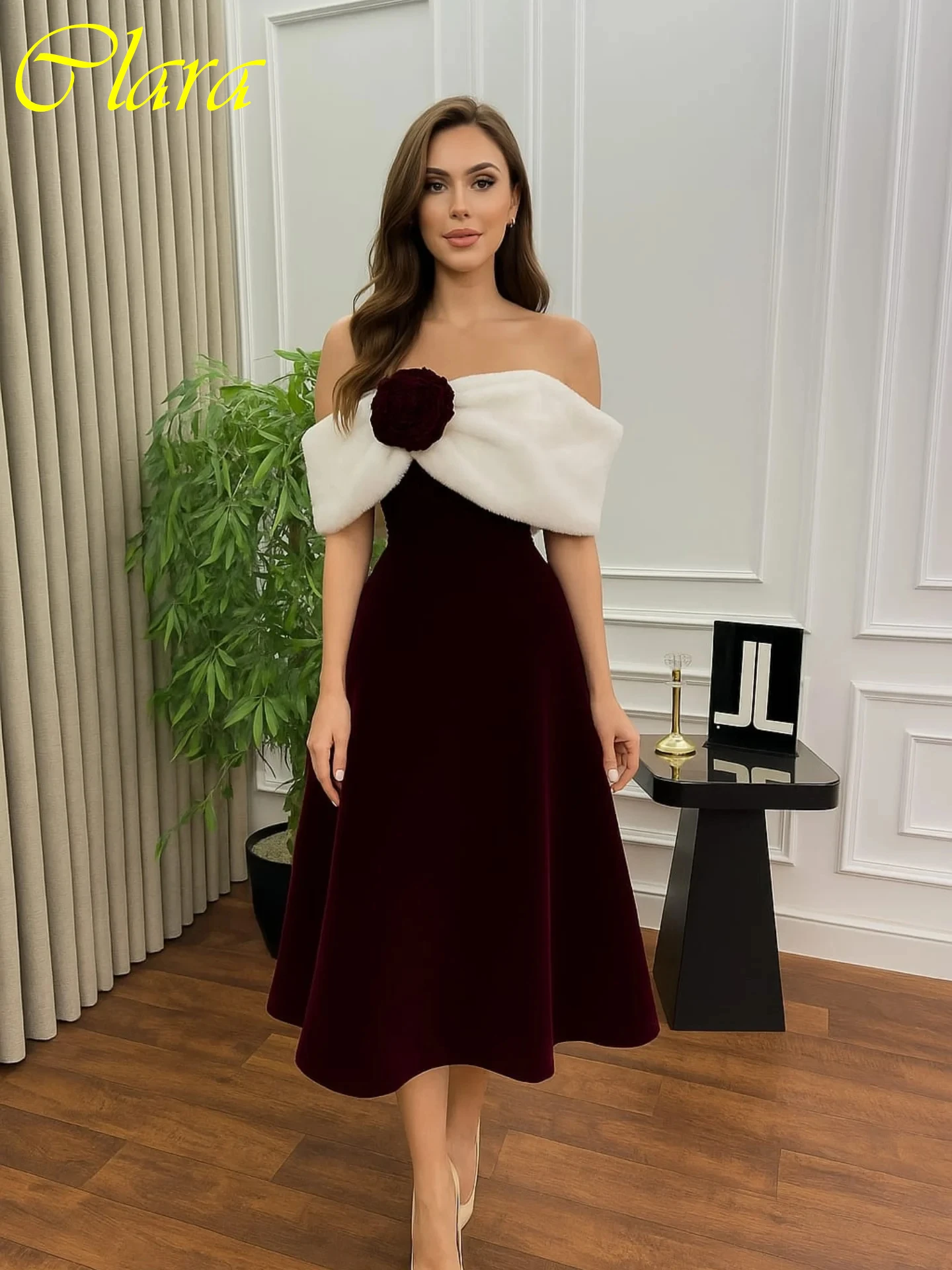 

Customized A-Line Boat Neck Cap Sleeve Modern Classic Evening Dress Delicate High Quality Celebrity Gowns Fashion Prom Dress