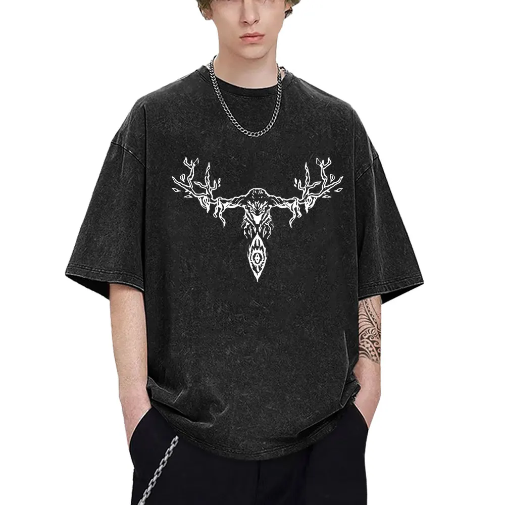 

Washed Vintage Anime Chainsaw Man T-shirt Hayakawa Aki The Future Rules Graphic T Shirt Men Women Manga Casual Oversized Tshirt