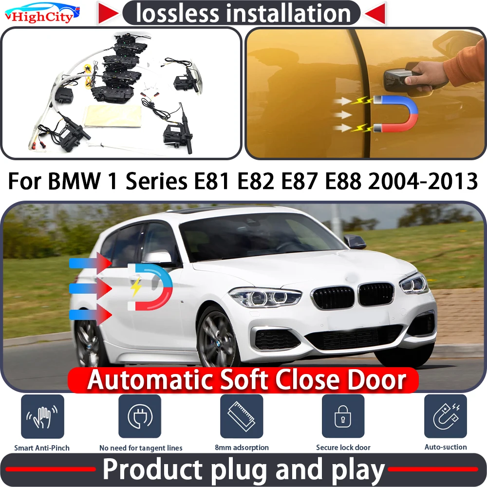 

Electric Closing Door Lock Actuator for BMW 1 Series E81 E82 E87 E88 2004-2013 Soft Close Power Latch System Auto Pull Pull Door