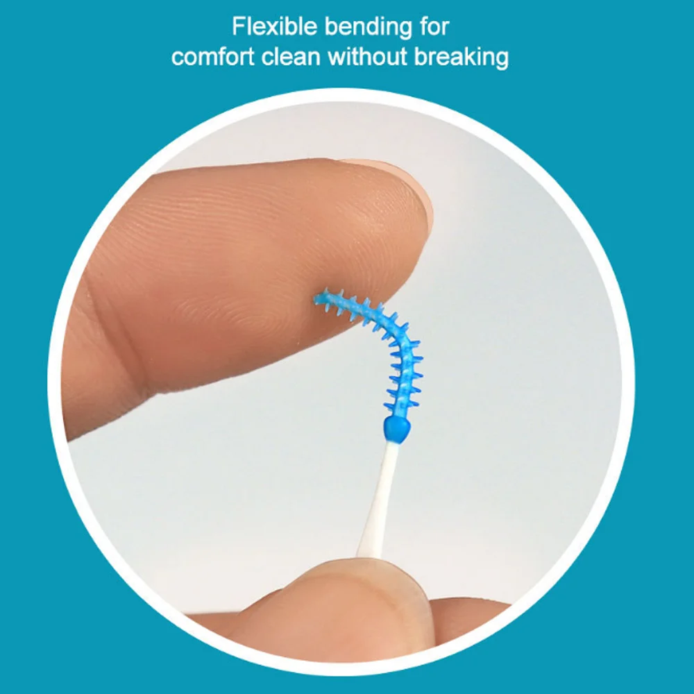 150/20pcs Silicone Interdental Brushes Tooth Cleaning Dental Floss Toothpicks Dental Dentistry Brush Between Teeth Water Flosser
