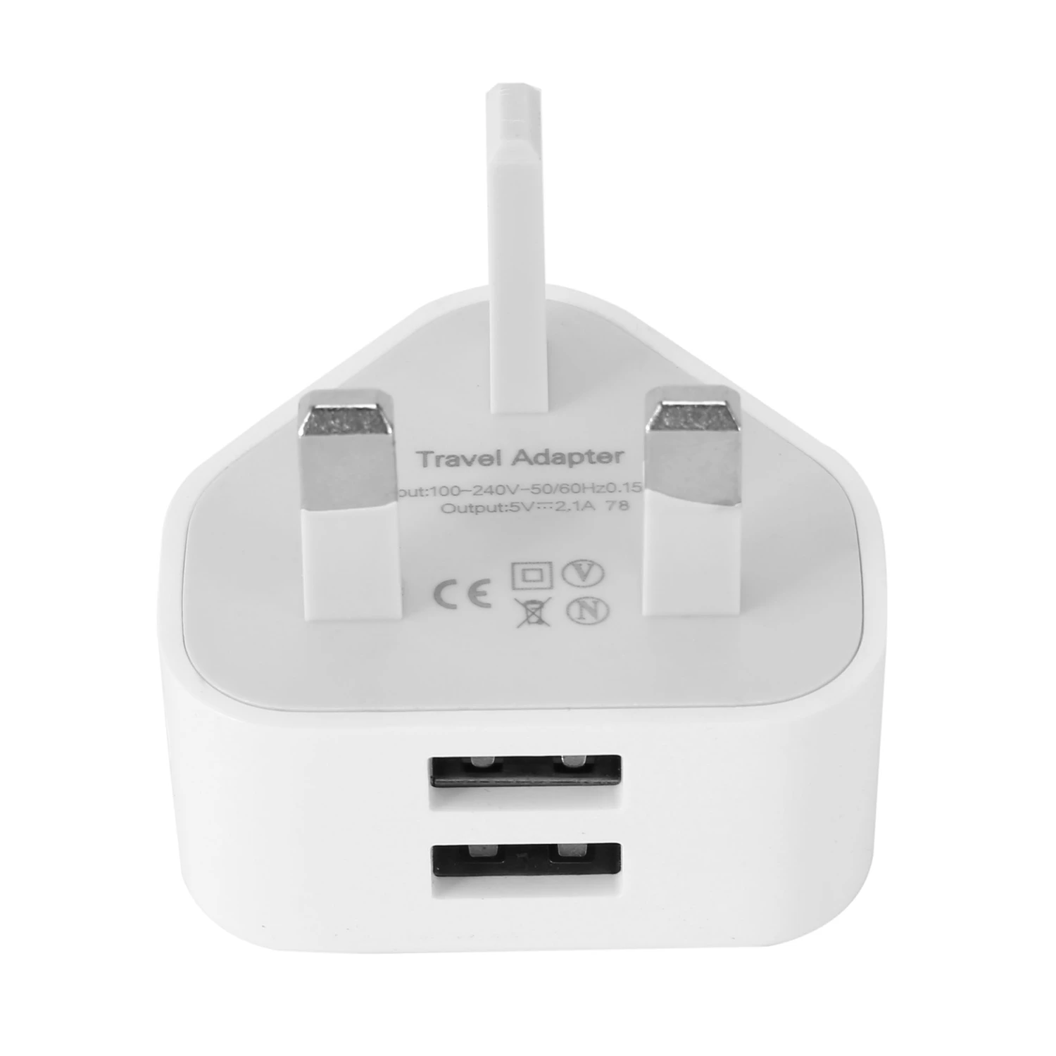 Universal Usb Uk Plug 3 Pin Wall Charger Adapter With Usb Ports Travel Charger Charging For Phone Ipad(2 Port)